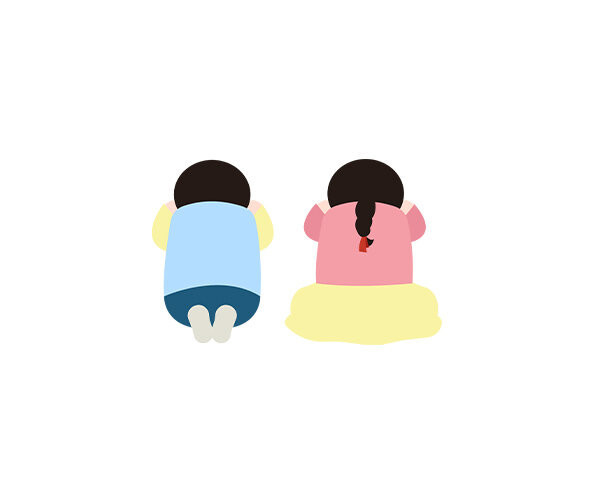 절하는 모습