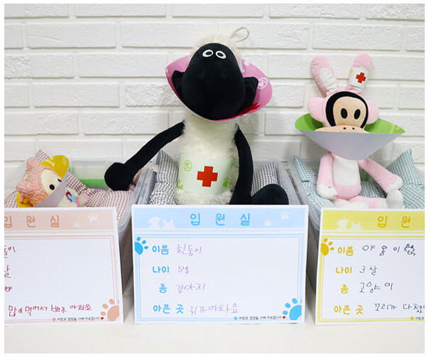 동물 입원실 이름표 (사진없음)