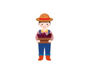 고구마 수확하는 아이 (남아)