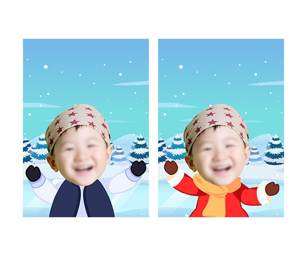 겨울 호수 스케이트장 합성 표지