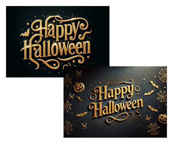 HAPPY HALLOWEEN 글씨 배경