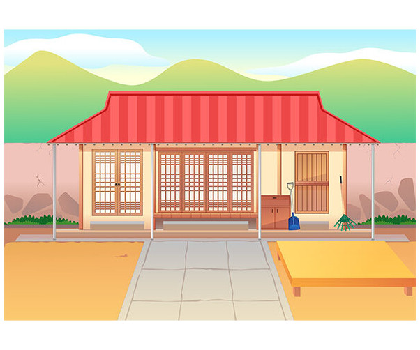 시골집 배경