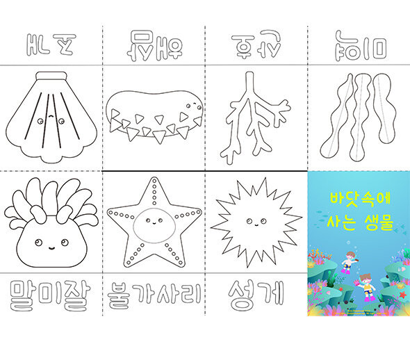 바닷속에 사는 생물 사전