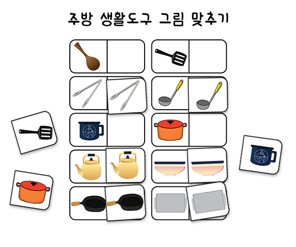 주방 그림 맞추기 놀이