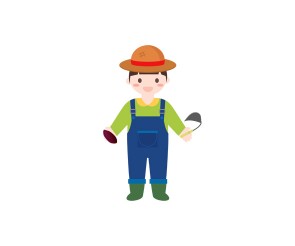 고구마 캐는 아이 (남아)