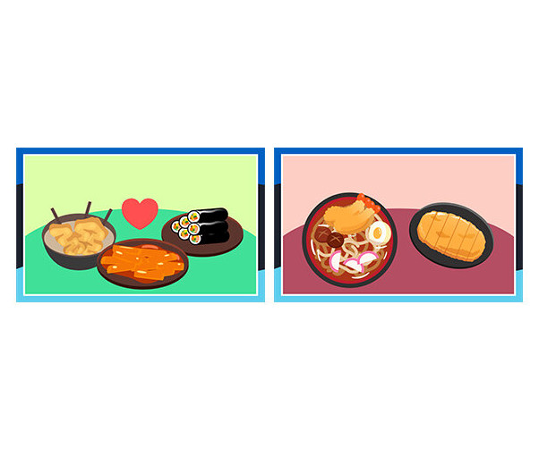 매점 세트 메뉴판(문구없음)