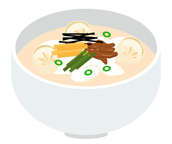 떡만둣국