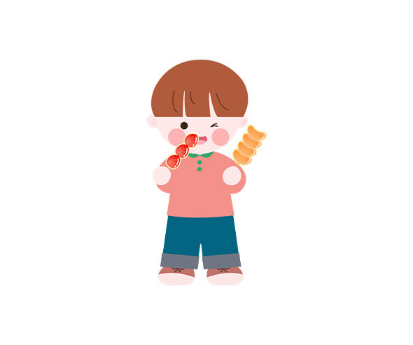 탕후루 먹는 아이