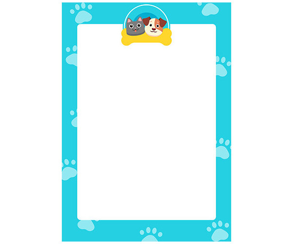 강아지 고양이 테두리