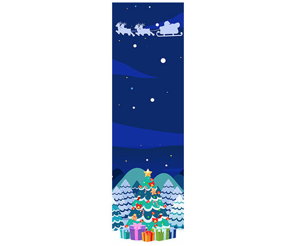 Merry Christmas 트리 세로 배너(문구없음)