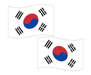 펄럭이는 태극기