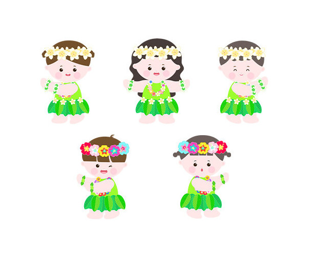 훌라춤 추는 아이