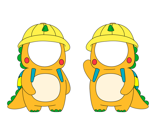 공룡 합성이미지 (2인용)