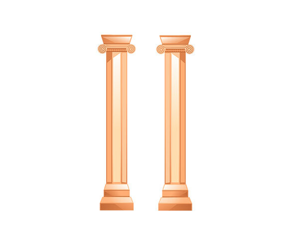 그리스 신전식 기둥