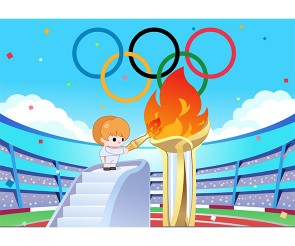성화봉송 배경