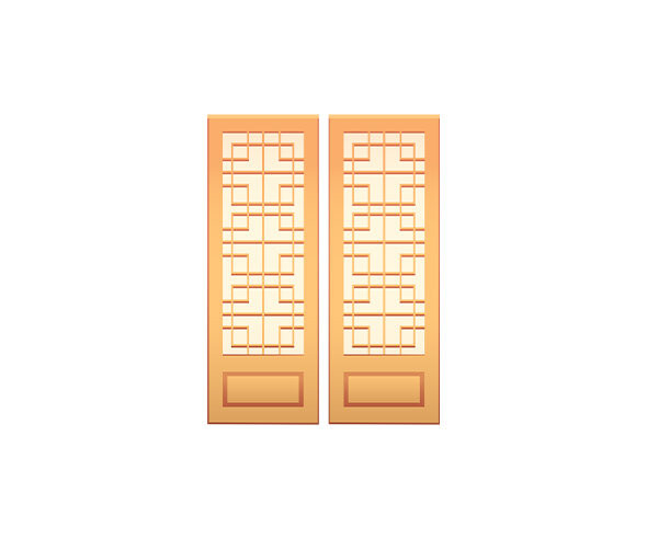 한옥 문틀