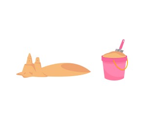 모래 바구니와 모래