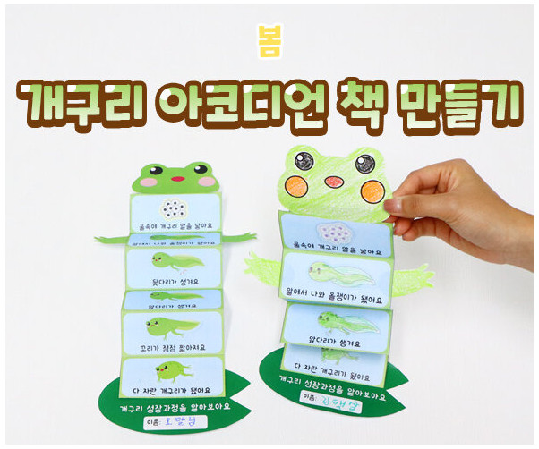 개구리 아코디언 책 만들기