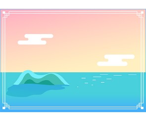 바다 새해 배경