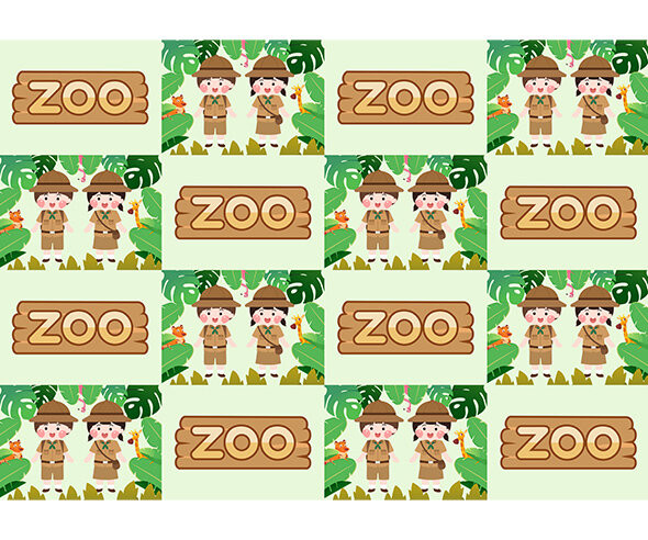 동물원 ZOO 포토월 만들기2