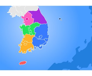 한반도 지도2(가로)