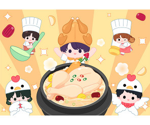 복날 배경