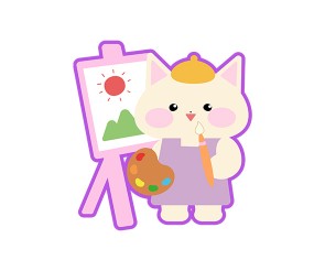 그림 그리는 고양이