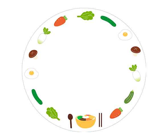 비빔밥 라벨