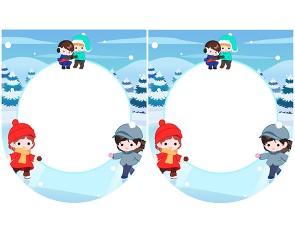 [개별도안] 신나는 스케이트 놀이 가랜드