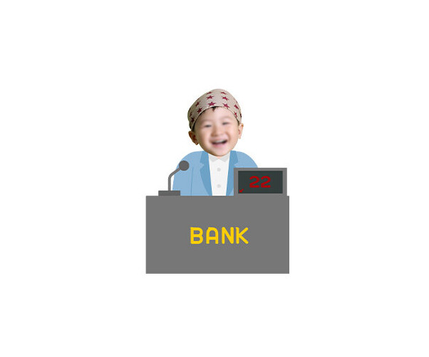 은행원 합성이미지