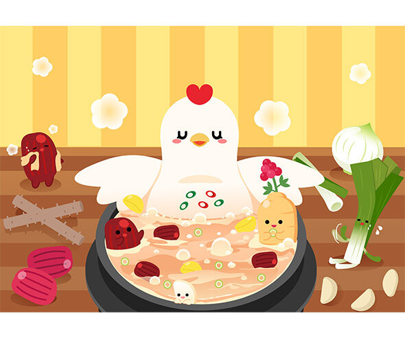 복날 배경