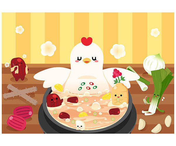 복날 배경