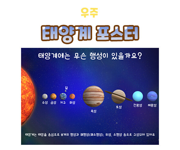태양계포스터 태양계포스터