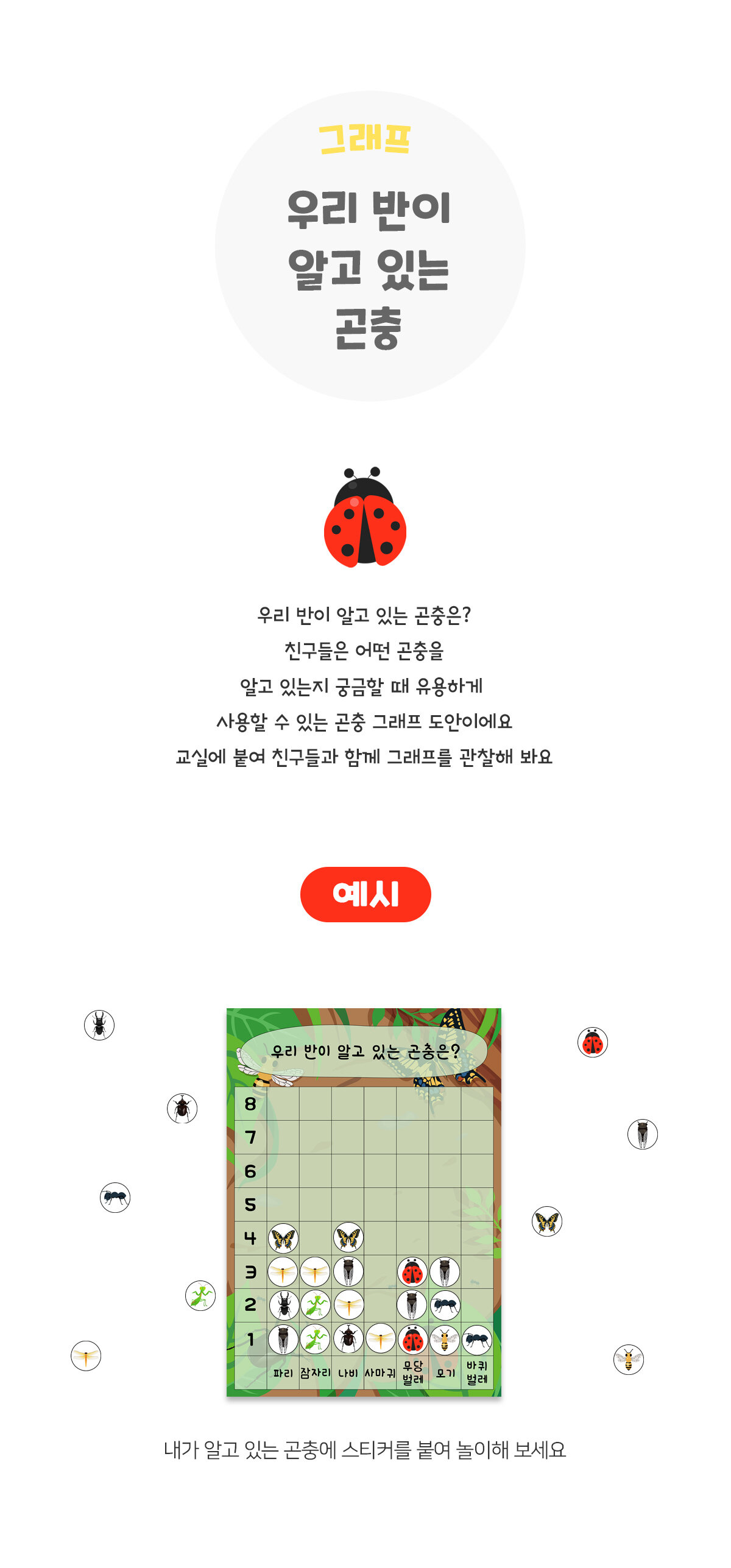 우리반이알고있는곤충그래프