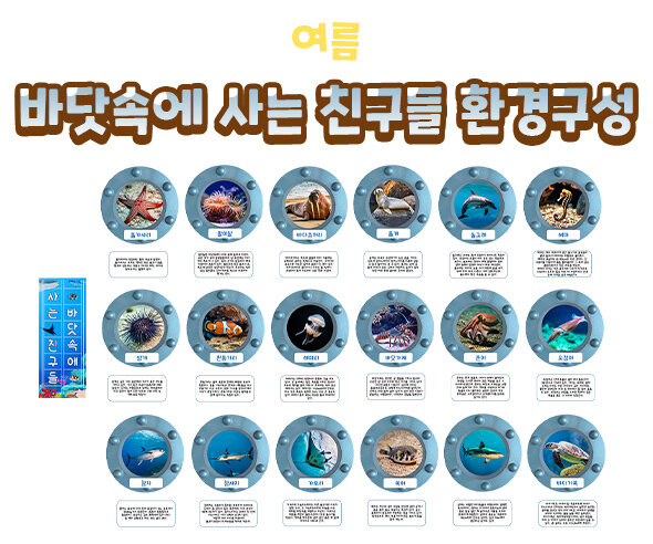 바닷속에사는친구들환경구성 바닷속에사는친구들환경구성