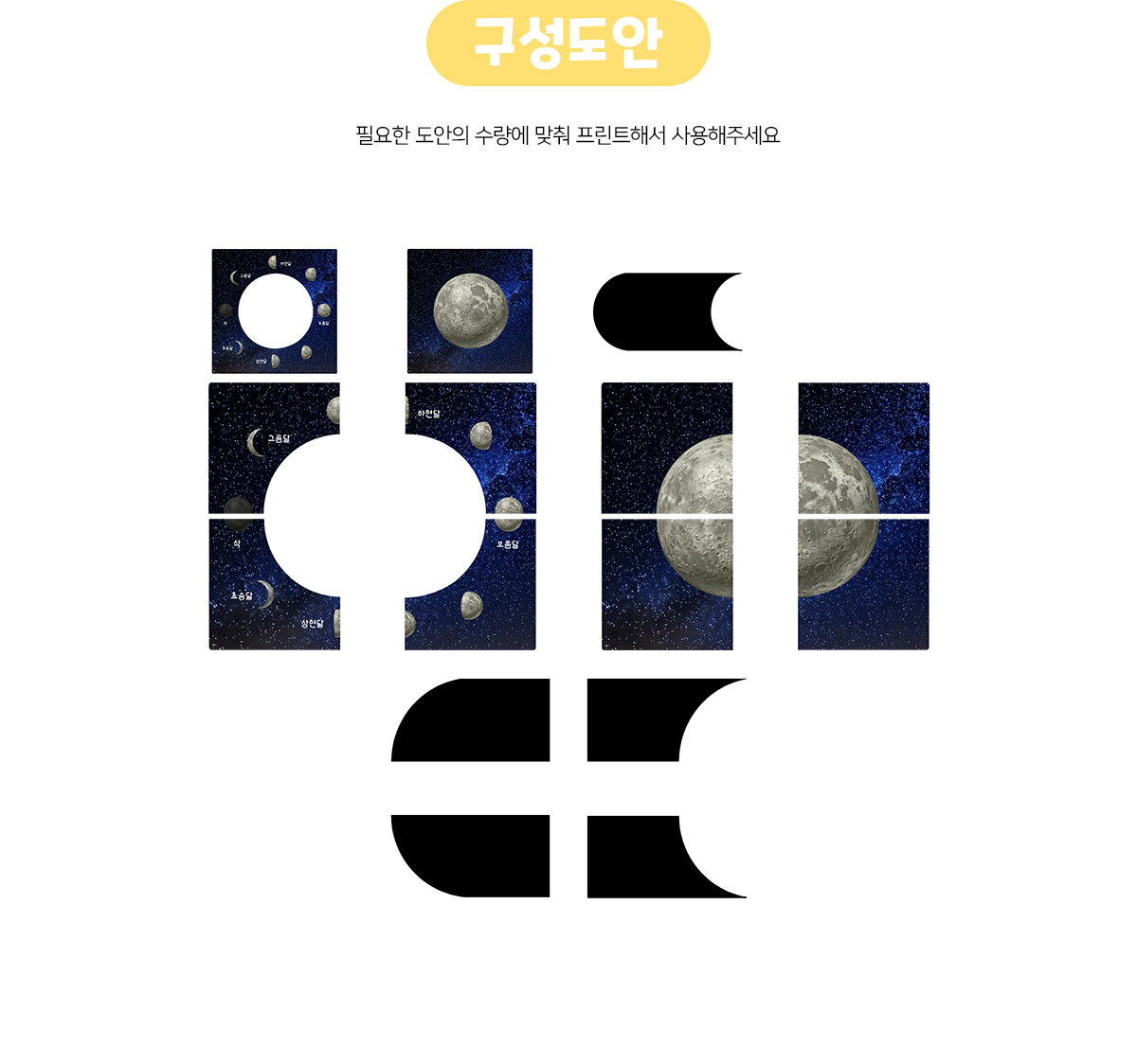 달의위상변화관찰놀이 달의위상변화관찰놀이