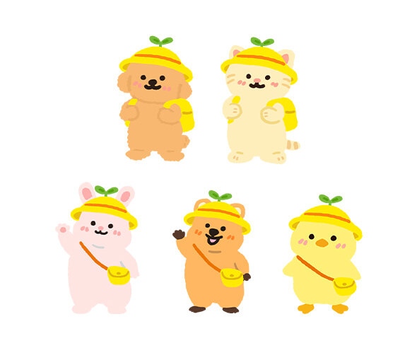 유치원 복장 동물