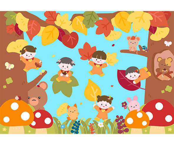 가을 요정 배경