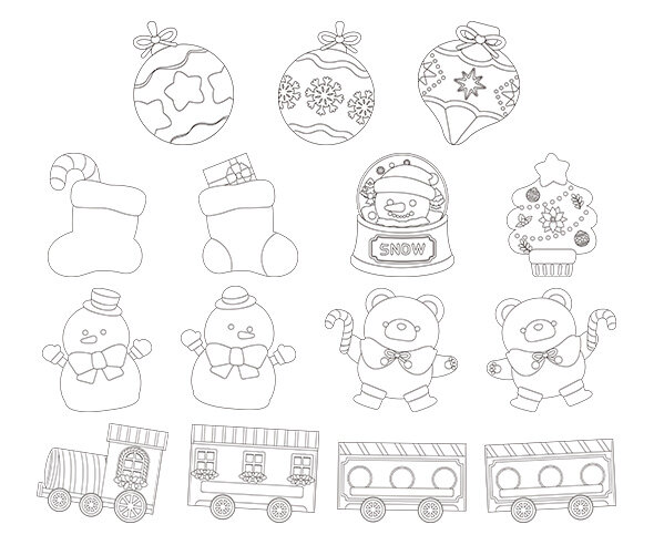 크리스마스 색칠 모음