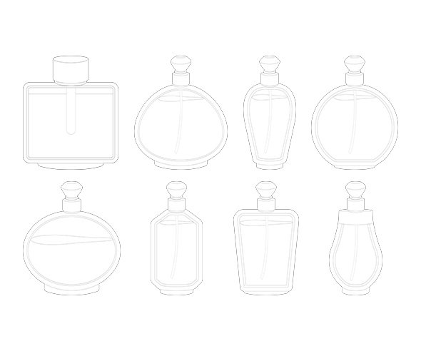 디퓨저, 향수병 색칠 모음
