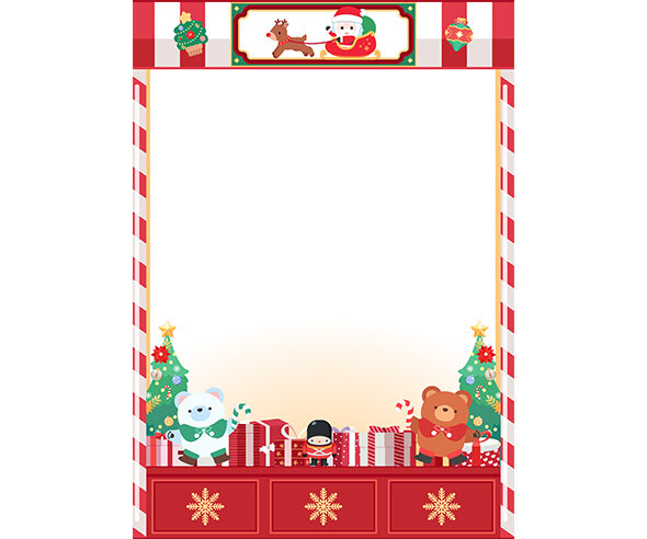 크리스마스 가게 테두리