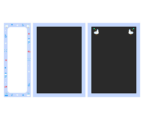 여름 옷 가게 메뉴판