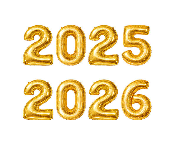 2025, 2026 숫자 풍선