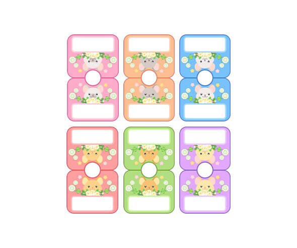 옷걸이 이름표 (새앙토끼)