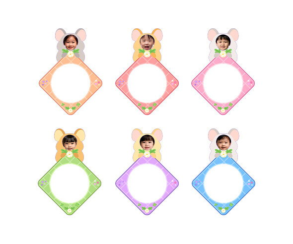 수건 합성 이름표 (새앙토끼)