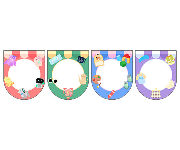 [개별도안] 아나바다 시장놀이 가랜드