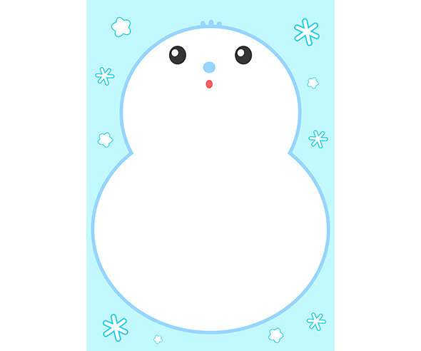 눈사람 테두리