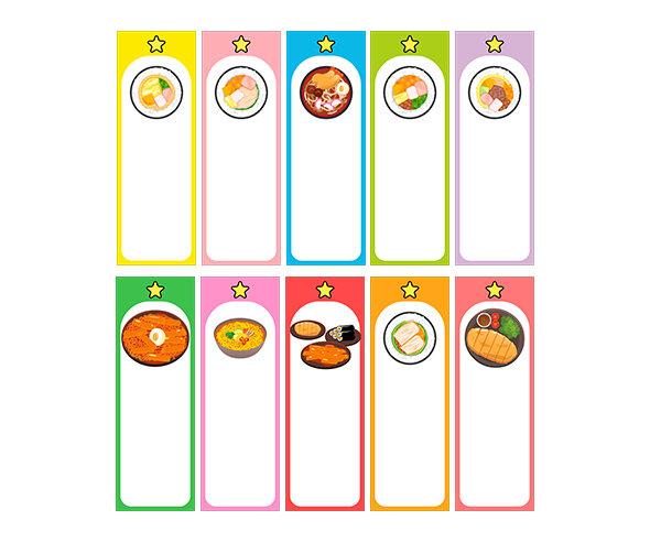 김밥가게 개별 메뉴판 (문구없음)