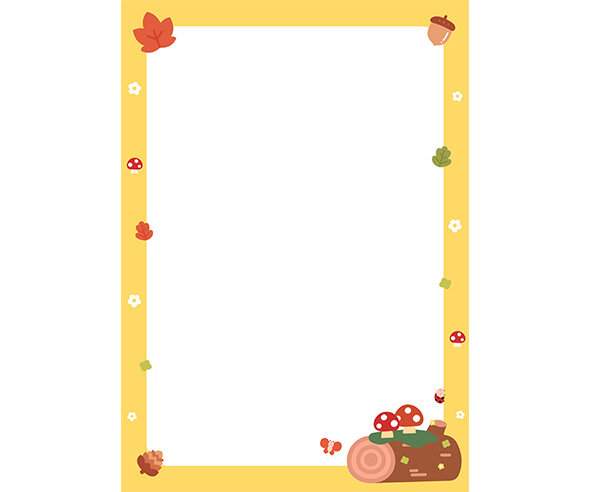 가을 숲 테두리