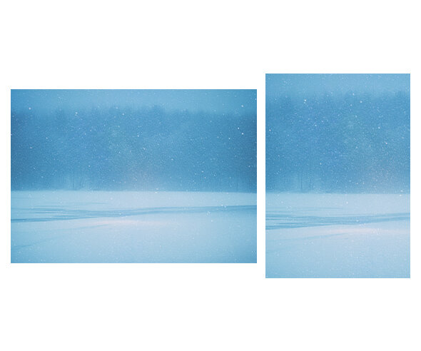 눈 내리는 겨울 배경